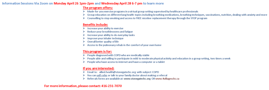 Living with COPD poster